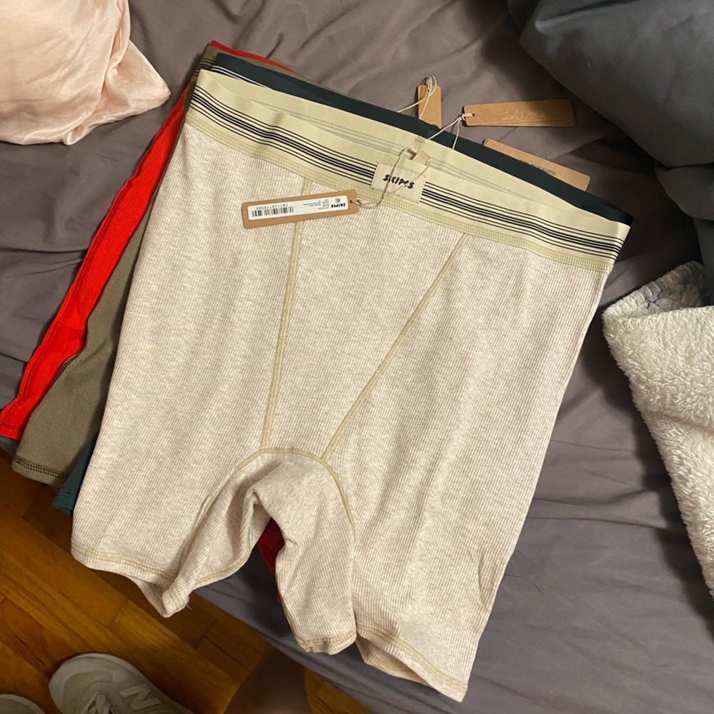 Skims ribbed cotton boxers